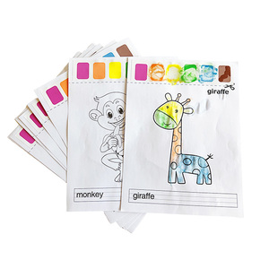 8 pcs động vật dễ thương với bàn chải cá nhân màu trang sách cho trẻ em - Product Image 6