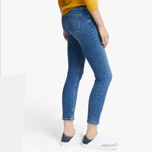 Pantalones vaqueros holgados de algodón de talla grande para mujer para ropa al aire libre, pantalones vaqueros holgados ligeros hechos en fábrica profesionales para mujer - Product Image 4