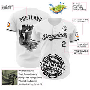 Jersey de béisbol auténtico proveedor mayorista transpirable de secado rápido ligero resistente a la humedad costuras duraderas para partidos - Product Image 3