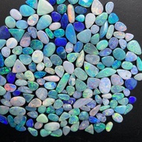 Opal australiano Doublet Cabochon Multi-Fire Natural Doublet Gemstone Fabricación de joyas Piedras preciosas sueltas Todos Los tamaños disponibles