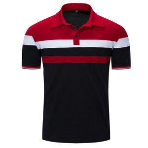 เสื้อยืดคอโปโลผ้าฝ้ายระบายอากาศสำหรับผู้ชายเสื้อเจอร์ซี่ผ้าฝ้าย100% ออกแบบใหม่ขายส่งจำนวนมาก - Product Image 2