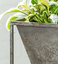 Maceta grande Rectangular de Metal hecha a mano al por mayor para decoración del hogar interior al aire libre - Product Image 4