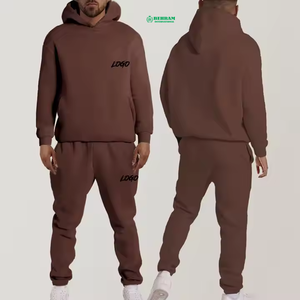 Haute qualité à la mode lavé à l'acide survêtement sweats à capuche survêtement ensemble nouveauté survêtement pour hommes personnalisé Street Wear 2 pièces - Product Image 4
