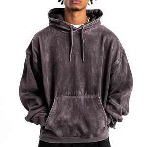 เสื้อฮู้ดผู้ชายผ้าคอตตอนผสมสีพาสเทลออกแบบโลโก้ได้ตามต้องการใหม่ - Product Image 2