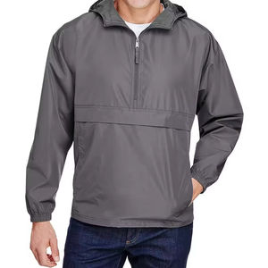 Chaqueta Impermeable Cortavientos para Hombre, Uso Diario, Tejido de Lona, Transpirable, Absorbe la Humedad, Tacto Suave - Product Image 1
