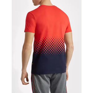 Camiseta ligera de secado rápido para hombre de estilo callejero, Color personalizado, patrón sólido, manga corta, cuello redondo, impresión Digital no tejida - Product Image 2