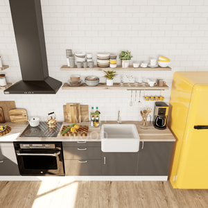 Panneaux modernes en bois massif d'acacia et de teck bien connus dans diverses nuances pour les meubles de cuisine d'intérieur avec des longueurs personnalisées - Product Image 5