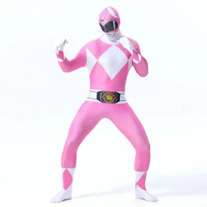 Costume de super-héros Power Ranger Mighty Morphin pour enfants, combinaison sexy à motif de personnage, en spandex et latex, pour les fêtes sur le thème de la télévision - Product Image 3