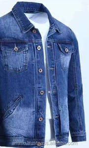 Veste en jean en coton de haute qualité pour homme Ensemble élégant avec denim personnalisé respirant pour l'hiver Vente en gros OEM - Product Image 6
