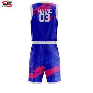 Design personnalisé Logo maillot de basket-ball unisexe broderie sublimation gris uniforme de basket-ball Kit complet - Product Image 2