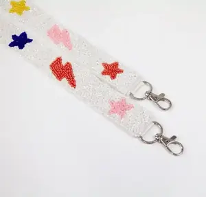 Sangle de sac perlée marron Cintre de sac élégant avec un design perlé élégant pour robe de mariée Taille personnalisée - Product Image 2