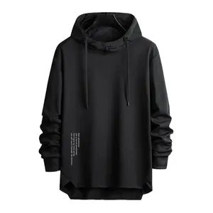 Custom Manufacturer long length polyester sweat shirt Casual fashion Hoodie sweat shirt men's clothing hoodies & sweatshirts