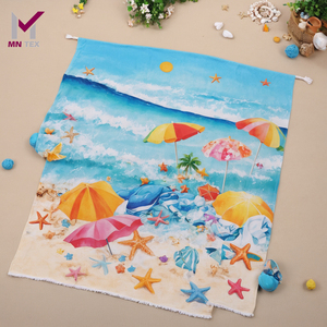 Serviettes de plage en coton organique indien absorbant doux, et parfaites pour les journées de plage à la maison, avec les dernières tendances - Product Image 1