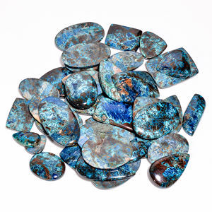 High Quality Natural Azurite Quartz Gemstone in Mix Shape Loose Pendant Cabochon for Making <b>Healing</b> <b>Crystal</b> Jewelry - Product Image 2