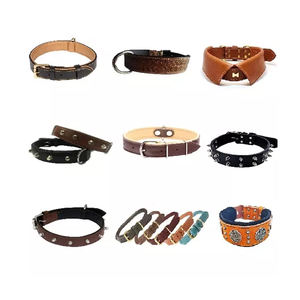 Collar de perro mascota de cuero genuino hecho a mano con picos collares personalizados para perros - Product Image 4