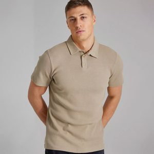 Ropa de calle activa para hombre de algodón 100%, lona larga cómoda para polo con diseño sólido único, diseño en blanco OEM - Product Image 1