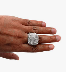 Anillo de Aleación Moderno y de Alta Gama para Hombre, Estilo Hip Hop, con Incrustaciones de Diamantes, el Mejor Regalo - Product Image 4