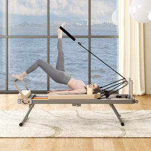 Máquina de Pilates Reformer Plegable para Entrenamientos en Casa con Resortes de Aleación de Alta Resistencia, Apta para Principiantes - Product Image 4