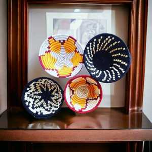 Superior Quality Handmade Eco-Friendly Sustainable Sabai Grass <b>Wall</b> Baskets Hanging Baskets - Set of 4 - Product Image 3