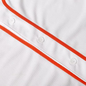 Camiseta de béisbol para hombre, tejido transpirable con ribete de contraste frontal abotonado y ajuste atlético, de estilo atlético, para hombre - Product Image 5