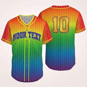 เสื้อเจอร์ซีย์เบสบอล OEM จากโรงงาน USA เสื้อซอฟต์บอลสั่งทำได้ - Product Image 3