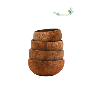 La mejor opción para alimentos: cuenco natural de cáscara de coco rústico seguro, cuenco de coco ecológico saludable de Vietnam - Product Image 1