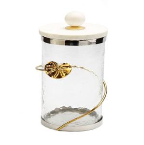 Glass Storage <b>Canister</b> with Unique Metal Lid Kitchen Tableware for Cafe Candy <b>Tea</b> Restaurant Use Wholesale - Product Image 1