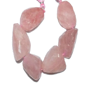 Pépite de Quartz Rose naturel à facettes, pierre précieuse, pépite à facettes, brin de guérison, perles de cristal, reiki, fabrication de bijoux, vente en gros - Product Image 6