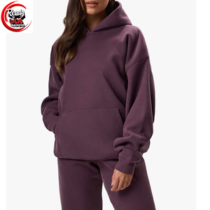 2024 Otoño Invierno moda de talla grande Casual pulóver con capucha y Top corto conjunto de ropa de calle para mujer sudadera ropa - Product Image 1