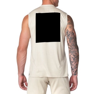 เสื้อกล้ามออกกำลังกายแบบใหม่ คอสูง ดีไซน์เพิ่มขนาด ยืดหยุ่นได้ กระชับกล้ามเนื้อ ผ้าโพลีเอสเตอร์ผสมสแปนเด็กซ์ ไม่มีแขน - Product Image 3