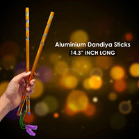 Bâtons de Dandiya en métal multicolores et colorés pour le festival Navratri Garba, cadeaux festifs en gros