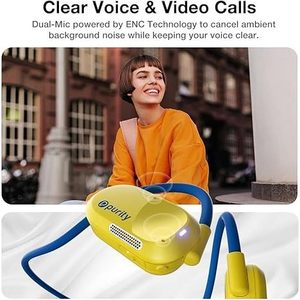 UU000141 Auricolari Bluetooth a Conduzione Aerea Reale, Cuffie Open-Ear con Doppio Microfono per Sport - Product Image 4