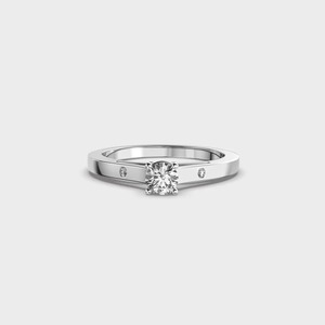 Top qualité coupe ronde laboratoire cultivé bague en diamant trois pierres laboratoire diamant bague de fiançailles 1.0 CTW coupe ronde classique bague de mariage - Product Image 2