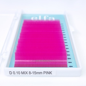 Plateaux à cils plats noir mat de haute qualité 0.20-0.25 Extensions de cils en cachemire individuels Private Label - Product Image 1