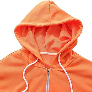 Vente en gros de sweats à capuche à col ras du cou 100% coton de qualité supérieure sweat à capuche lourd avec impression personnalisée logo avant saison d'automne - Product Image 4