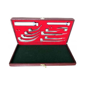 ENT ชุดผ่าตัดวินิจฉัย10ใบมีด2ด้ามและหลอดไฟสแตนเลสชุดเครื่องมือสำหรับผ่าตัดกล่องเสียงแหล่งจ่ายไฟด้วยมือ - Product Image 5