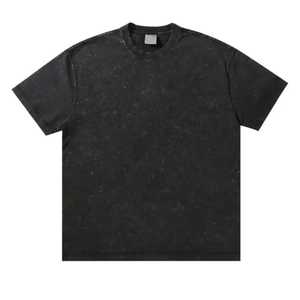 Venta al por mayor de los hombres de alta calidad Heavy Hip Hop Streetwear Camiseta 100% algodón de secado rápido transpirable 220g de lona - Product Image 2