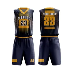 2024 Groothandel Sportkleding Best Verkopende Sneldrogende Teamkleding Basketbal Sublimatie Jersey Uniformsets