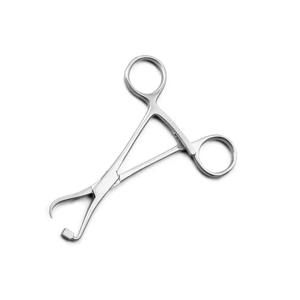 Vente en gros Ensemble d'instruments chirurgicaux manuels de 13.5cm Pinces de maintien d'os courbées et pointues avec logo personnalisé en acier Prix d'usine - Product Image 1