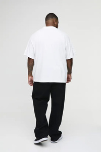 Transfert sérigraphie hommes surdimensionné Streetwear T-Shirt 100% coton 200 GSM 240GSM personnalisé Premium qualité de couture en gros - Product Image 3