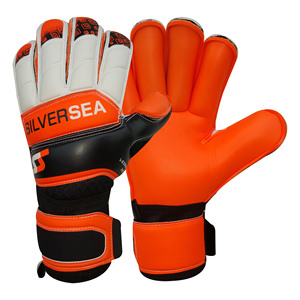 Haute qualité personnalisable 4mm allemand Latex gardien Football gants anti-dérapant conception souple caractéristique argent mer SPORTS SSS-1020 - Product Image 1