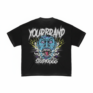 High Quality Eco-Friendly Heavyweight Boxy Oversized Streetwear Casual T-<b>Shirt</b> Custom Screen Print Cotton <b>Satin</b> Summer <b>Men</b> - Product Image 1