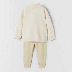 Ensemble de survêtements décontractés en coton éponge doux respirant de haute qualité pour enfants/Survêtements assortis en coton dernier modèle pour enfants - Product Image 2