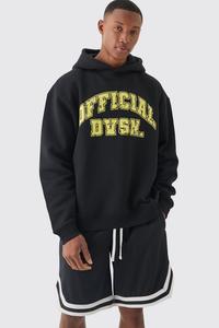 Venta al por mayor de diseño personalizado de gran tamaño Varsity Sudadera con capucha y baloncesto corto conjunto de gimnasio y ropa de entrenamiento de los hombres Sudadera con capucha y pantalones cortos conjunto - Product Image 3
