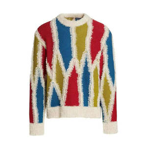 Nouveautés Pull en laine/cachemire unisexe à manches longues surdimensionné anti-froissement pour homme Pull d'hiver avec logo sur le devant - Product Image 1