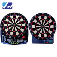 Cadeaux de Noël 2022 directement de l'usine - Cible électronique WQ-89 avec écran LED, 6 fléchettes et 40 pointes, 21 jeux, 1 à 8 joueurs