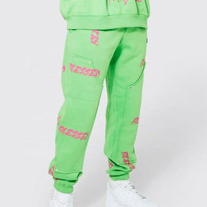 Los más vendidos, pantalones de chándal de lana de peso pesado, de cara completa y cremallera Sudadera con capucha, conjunto de chándal Unisex con estampado 3D personalizado, ropa de calle para hombre - Product Image 5