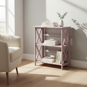 ตู้หนังสือ 3 ชั้น สี Dusty Rose - Product Image 5