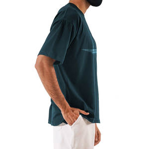 เสื้อยืดคอปกทรงปกติผ้าถักเนื้อหนาพิมพ์ลายสกรีนขายส่งสำหรับผู้ชาย เสื้อยืดเปล่าสำหรับเด็กผู้ชาย - Product Image 2