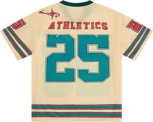 Premium hommes personnalisé Sport Jersey col en v T-Shirts décontracté à manches courtes unisexe goutte épaule conception T-Shirt pour hommes 2025 - Product Image 3